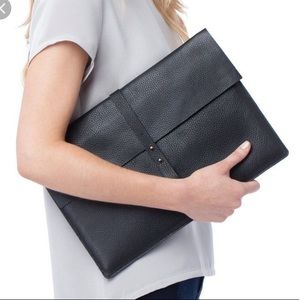 Cuyana leather laptop case 15.5” x 10.5”